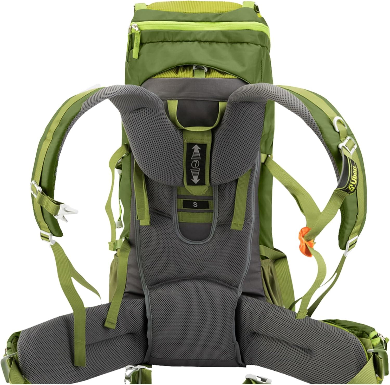 Ubon 60L Internal Frame Hiking Backpack Waterproof Camping Backpack with Rain Cover