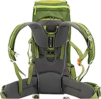 Vista 3 de Ubon Mochila de senderismo con marco interno de 50/60 L, mochila de camping para hombres y mujeres con cubierta de lluvia