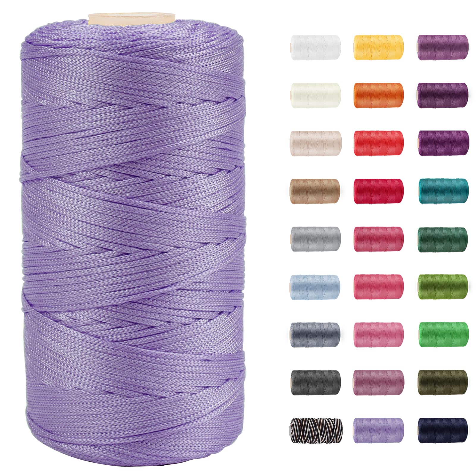 CAMAL Nylon String Cord 1.5mm x 218 Yards Braided Thread Twine String for Chinese Knotting Cord, Bracelet Braided, Jewelry Making Supplies, DIY Arts