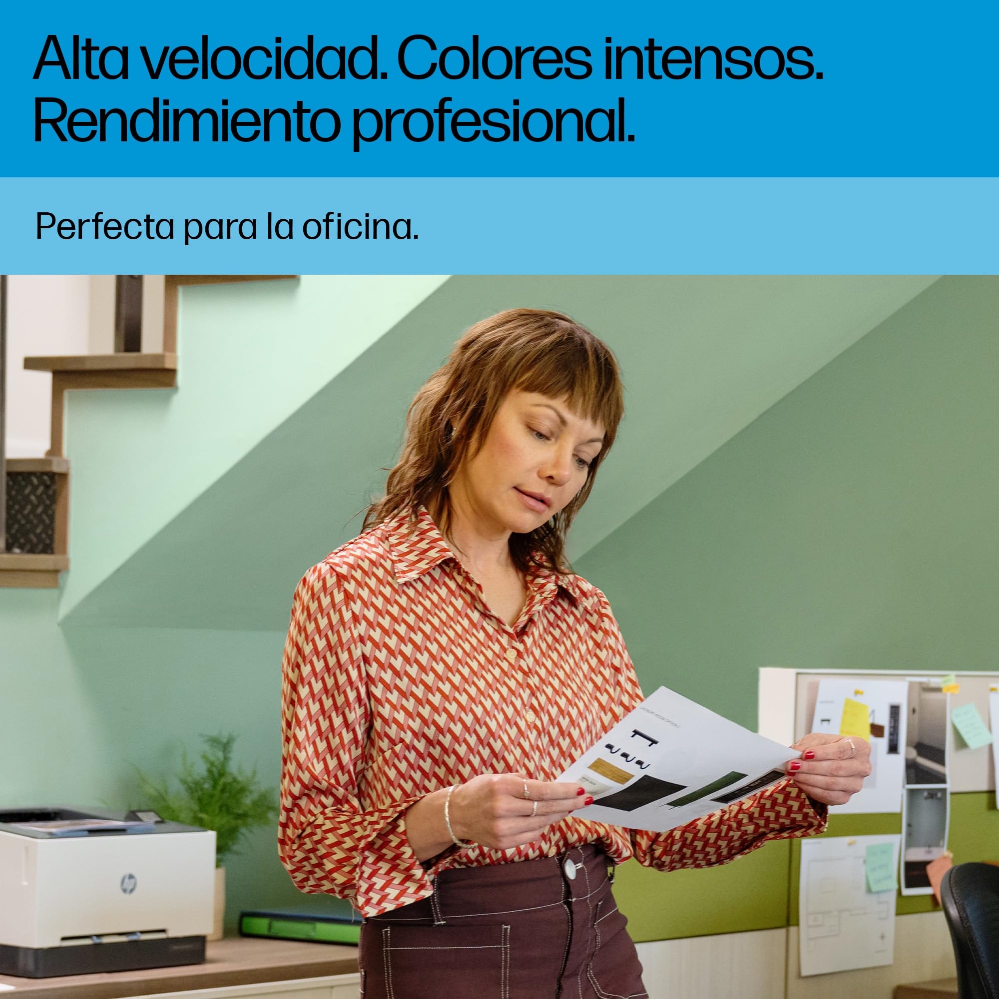 HP Color LaserJet Pro 3202dw 499R0F, Impresora Laser A4 a Doble Cara automática (25 ppm, Wi-Fi de Banda Dual, Wi-Fi Direct, USB 2.0, Procesador 1,2 GHz, Memoria 256MB, Smart App) Blanca y Azul