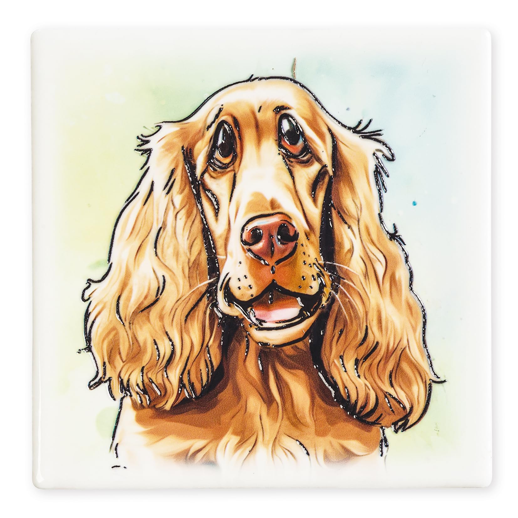 Cocker Spaniel Dog Ceramic Drinks Coaster - Arora Gift NEW