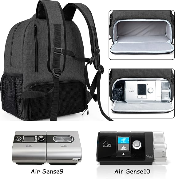CURMIO Travel Carrying Bag Compatible for ResMed AirMini CPAP Machine and Accessories, CPAP Carry On Bag for CPAP Machine & Supplies