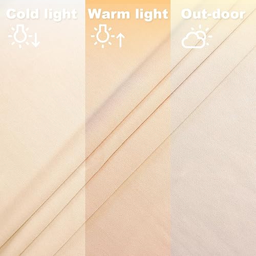 Miniatura 7 de FANPROMS Cubierta de arco de elastano beige de 6 pies, cubierta de arco de boda para soporte de arco de Chiara, cubierta de arco de fondo, cubierta