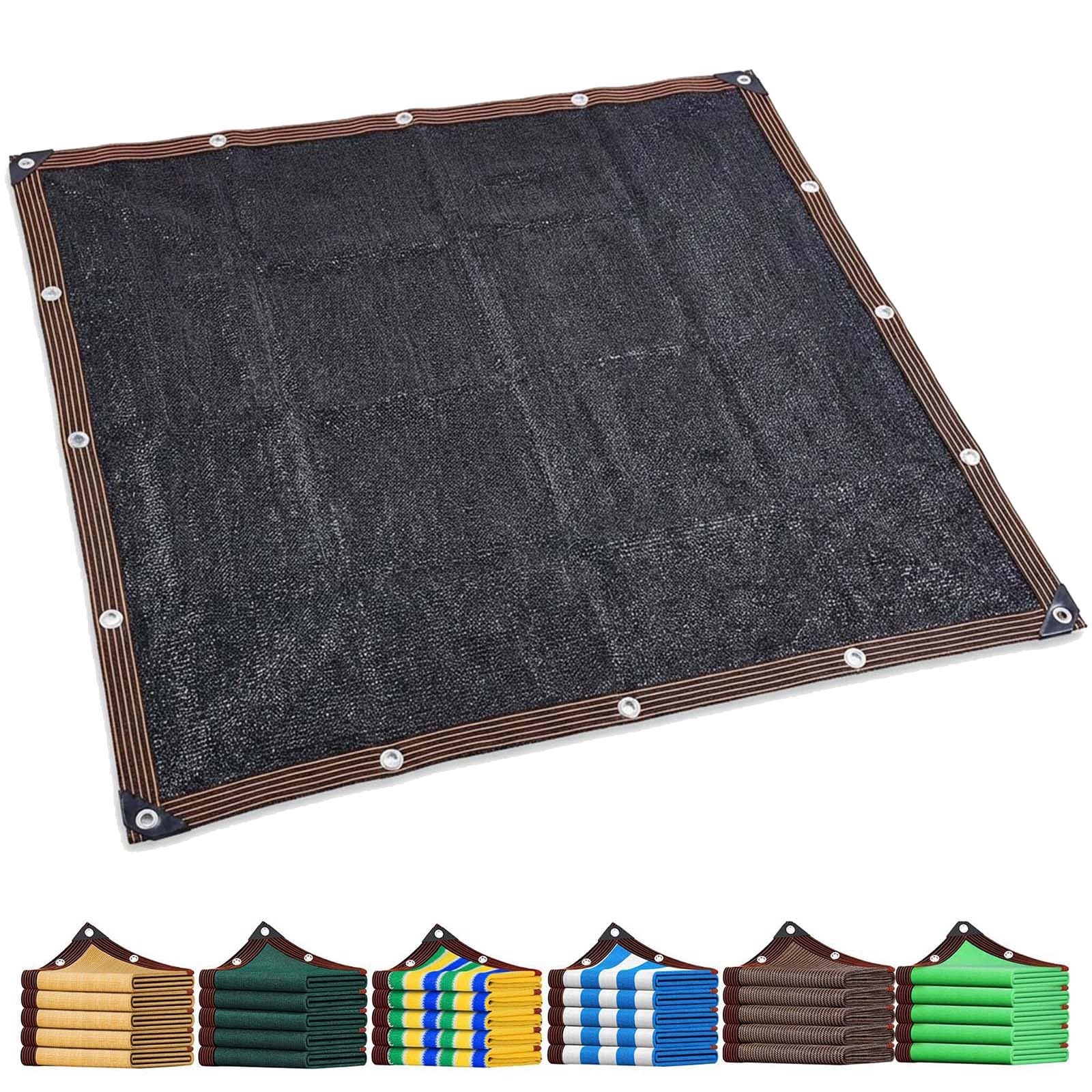 Malla de Sombreo Negra Resistente 90% Protección UV con Ojales, Toldo Grande de Red para Exteriores Malla de Ocultación para Patio, Pérgola, Garaje y Jardín(8x8 M)