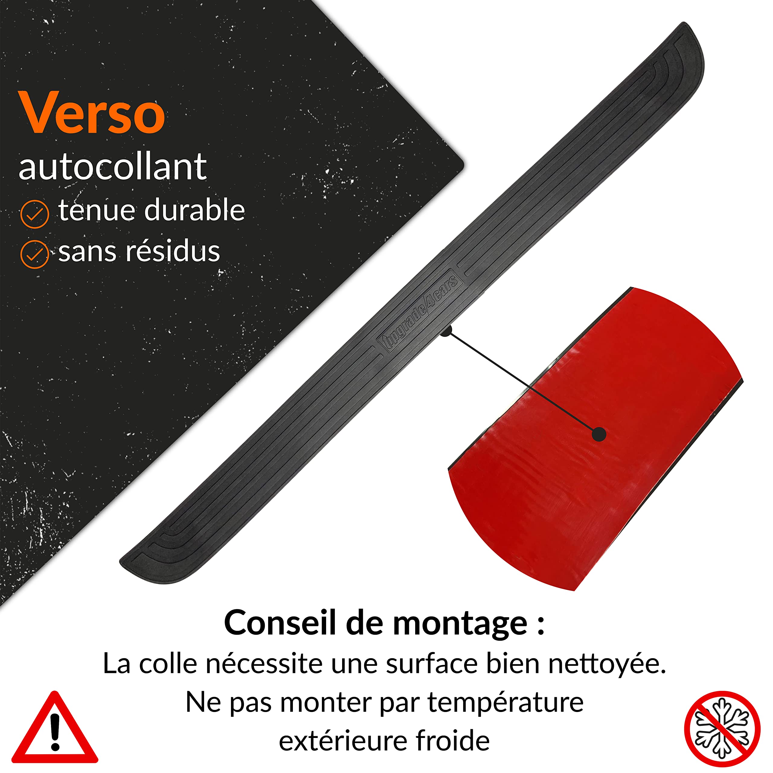 Protection Seuil De Coffre Voiture Universel Upgrade4cars 90x8cm - Protège Pare-Choc Anti-Rayures