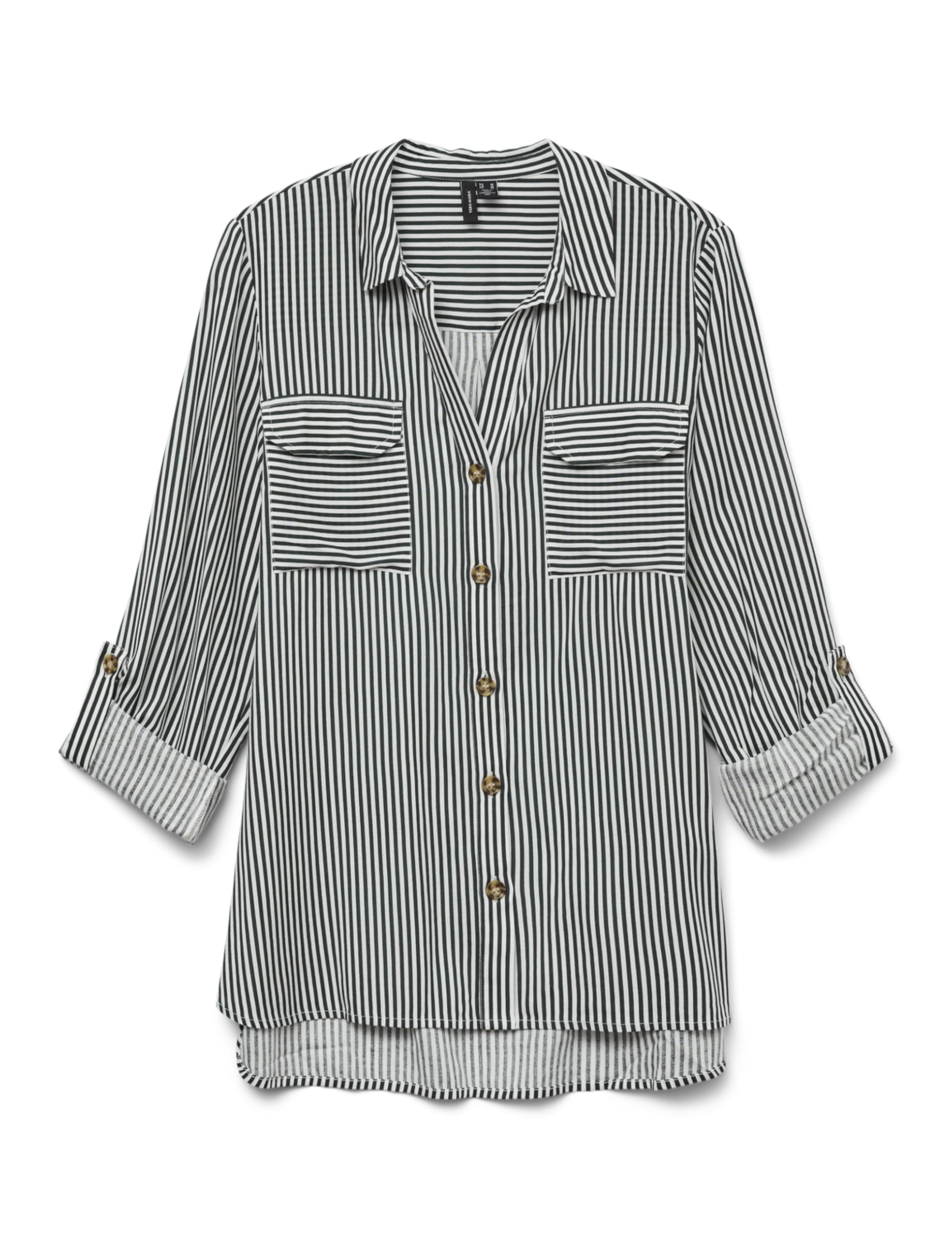 VERO MODA Damen Vmbumpy L/S Shirt New WVN Ga Noos, Pine Grove, X-Large