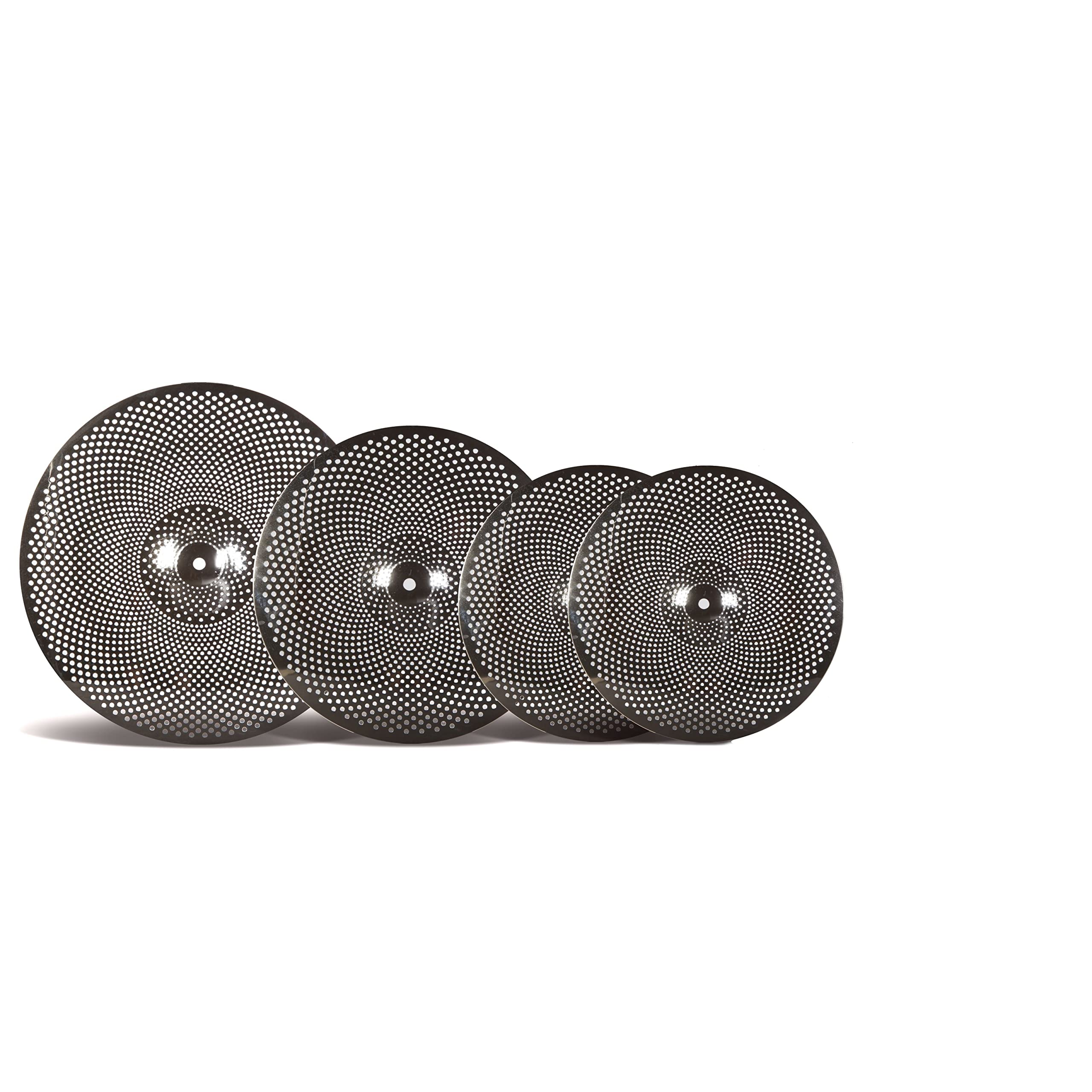 Fame Noiselezz Cymbal Set, 14" Hi-Hat, 16" Crash, 20" Ride, Messing Übungsbecken für Schlagzeuger, 80% Lautstärkereduzierung, Ideal für Wohnung und Proberaum, Ausgewogener Klang"