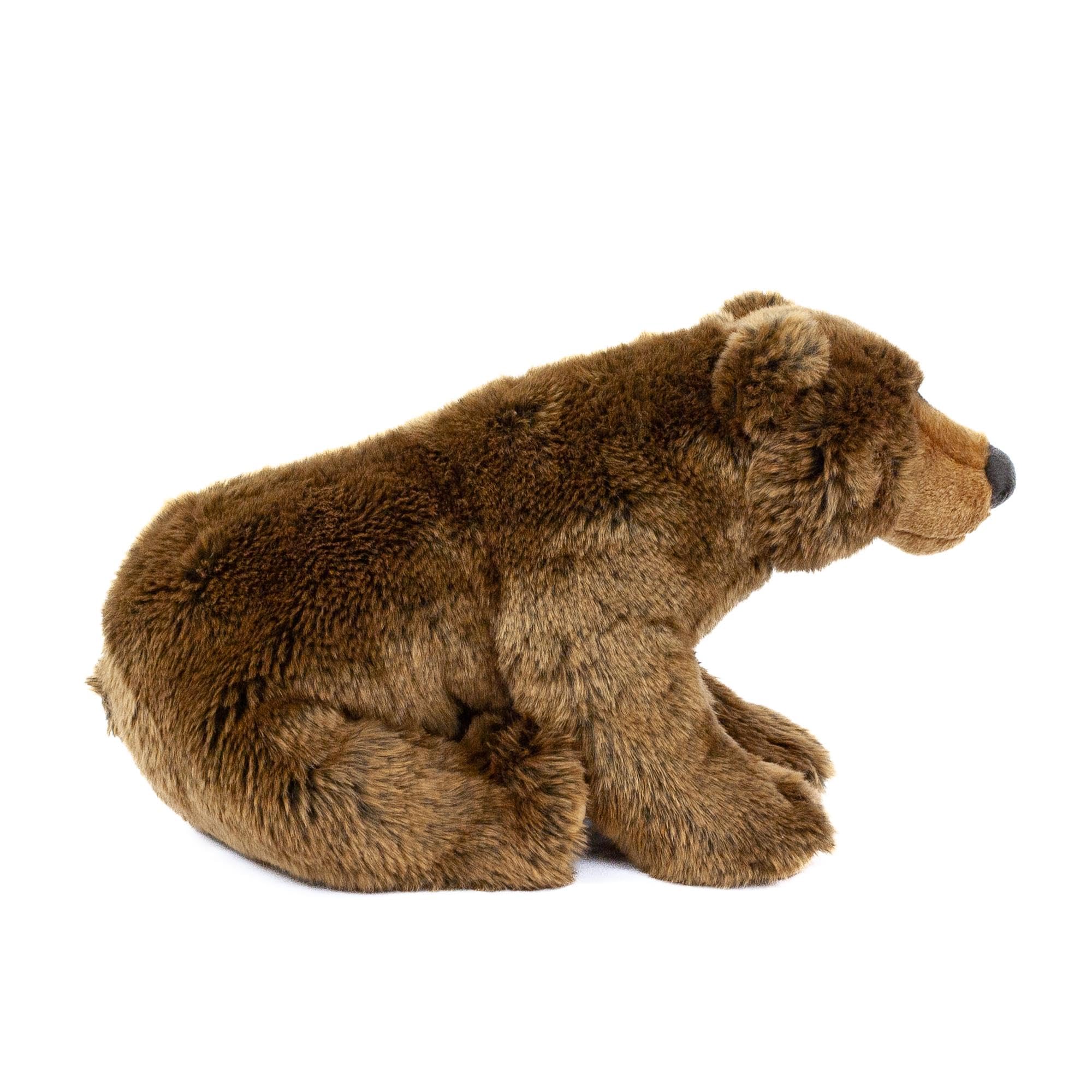 Teddys Rothenburg Maskotka niedźwiedź brunatny Grizzly ciemnobrązowy 40 cm stojący pluszowy niedźwiedź brązowy pluszak