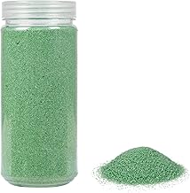 Heku 30330-17: Arena decorativa, color verde, 750 g, en lata resellable, 750g