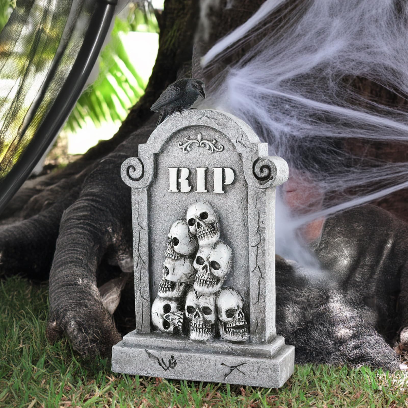 Nagrobki Halloween Straszne Płyty Nagrobne z Czaszka, Znaki Ogrodowe