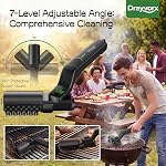 Brosse à grille électrique, sans fil BBQ Nettoyeur de gril pour les aliments brûlés, outil de nettoyage électrique sans brillance sécuritaire pour les grils extérieurs