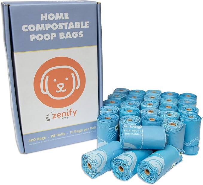Zenify Compostable Dog Poo Bags 420 Pack Australian Owned