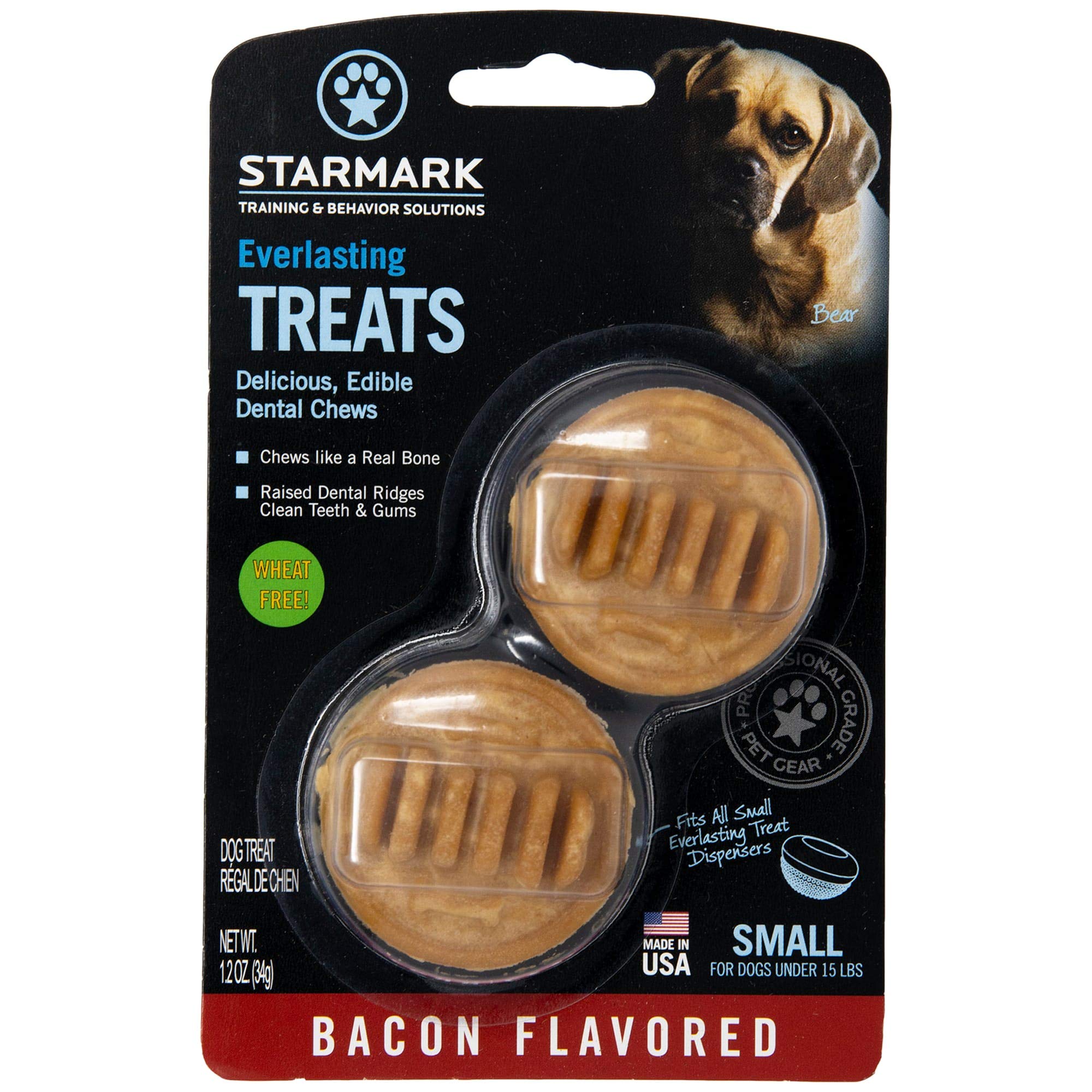 Star Mark Everlasting Bacon Dog Dental Chew, Small