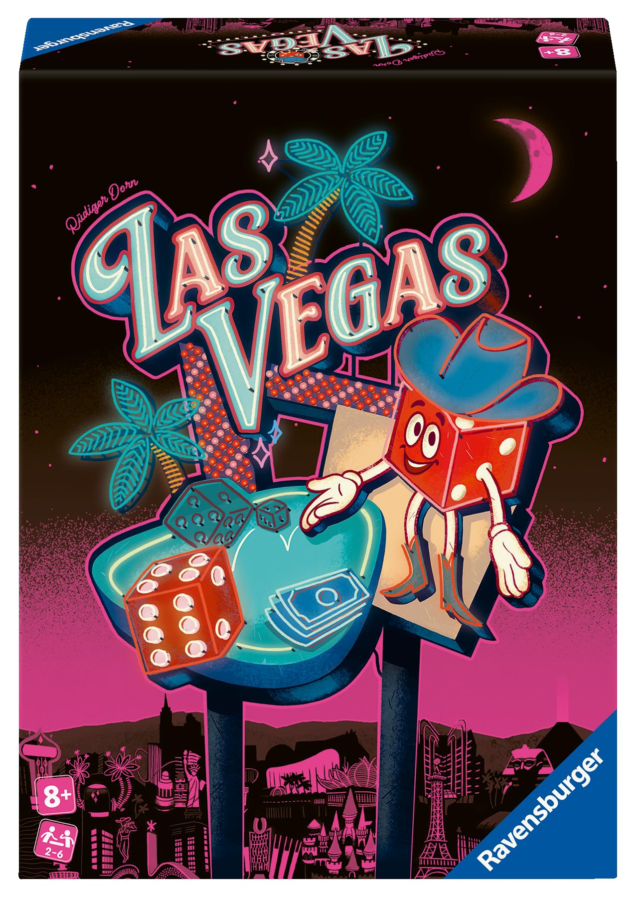 Ravensburger Las Vegas – Dice Game for Family or Friends - from 2 to 6 Players - Ages 8 and up