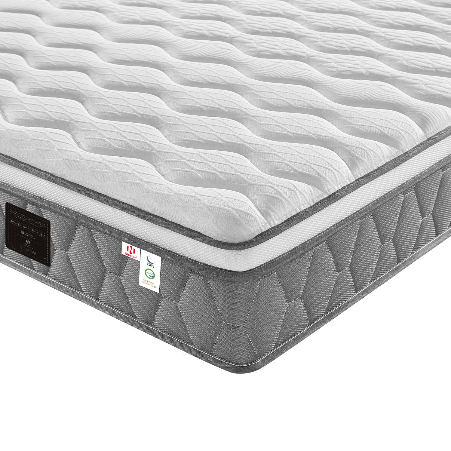 Amazon.co.jp: NineLan マットレス ダブル 極厚26cm ピロートップ 独立