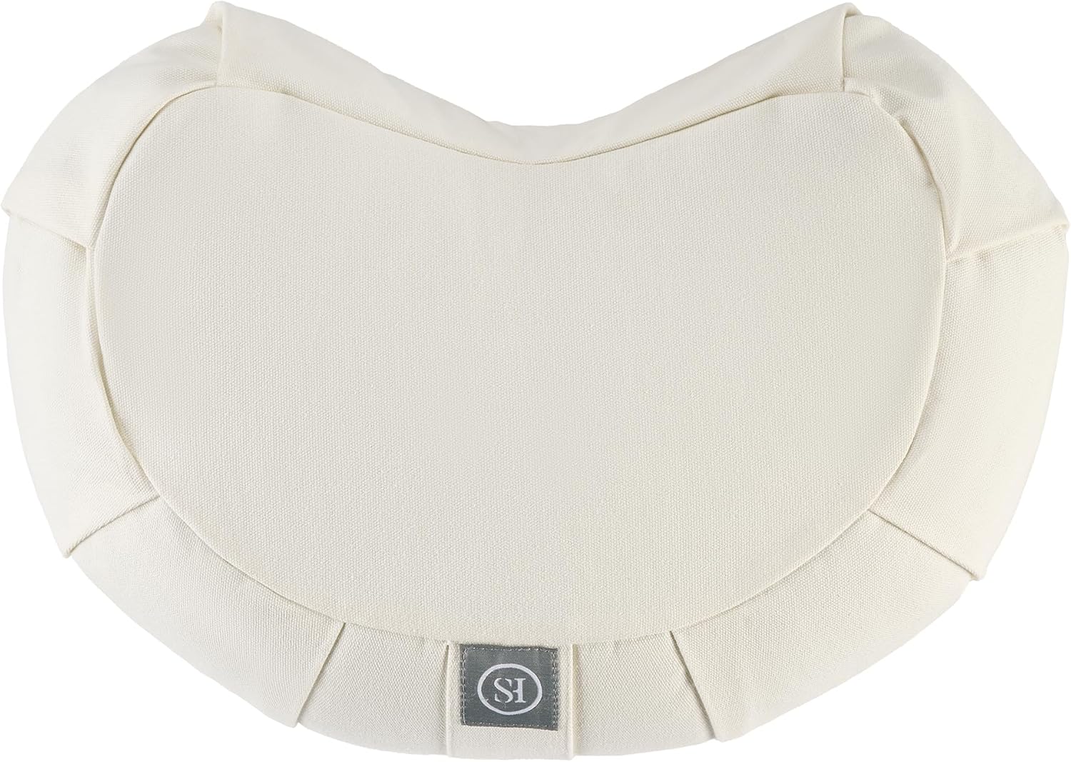 SweetHomeCollection Buckwheat Filled Yoga Bolster Meditation Cushion - 25x12x5 Inch Supportive Pillow with Removable Cover for Yoga, Pilates & Relaxation