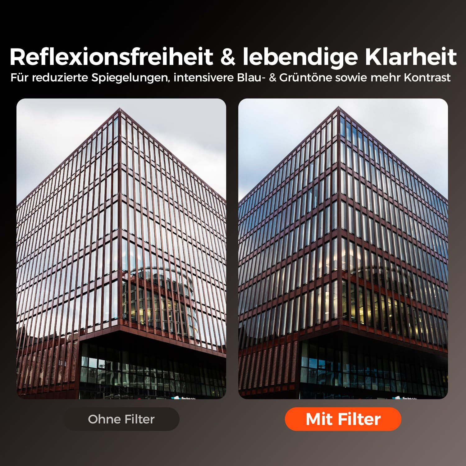 Rollei F:X Pro CPL Rundfilter 77 mm Polfilter mit hoher Farbtreue und Reflexionsfreiheit für Klare Lebendige Bilder Wetterfester Schraubfilter aus Premium-Glas für Kameraobjektive