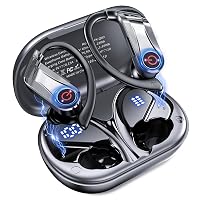 120 Ore Cuffie Bluetooth 6.1 Sport,Auricolari Bluetooth (Elegante Nero)