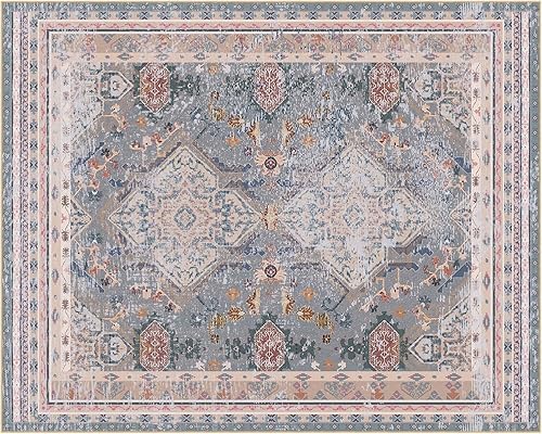 Miniatura 2 de Phantoscope Vintage Collection - Alfombra de área de 8 x 10 pies, alfombra grande para sala de estar, alfombra bohemia lavable, antideslizante para