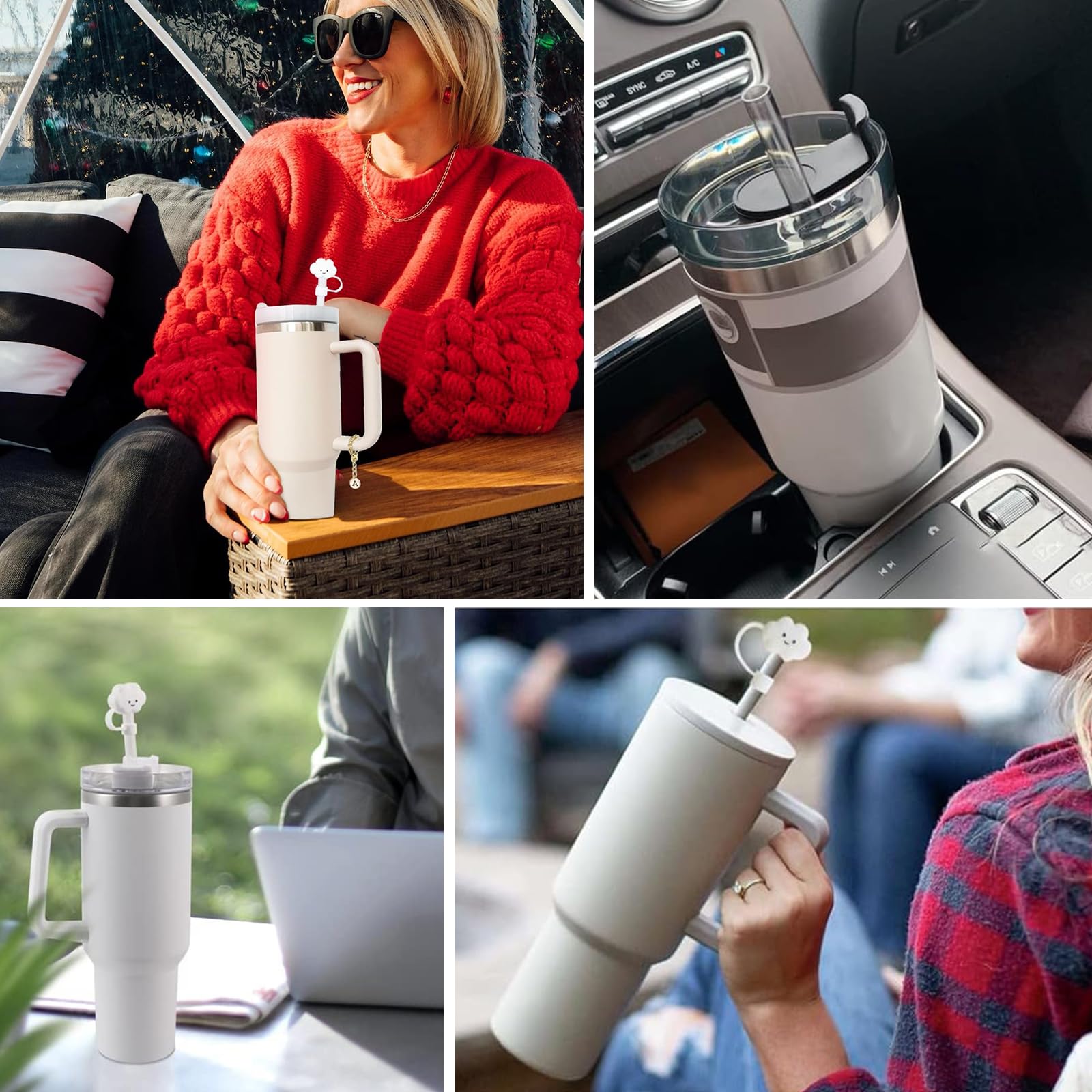 ZOSR]Replacement Straw For Stanley 40 Oz 30 Oz Cup Tumbler, 6 Pack Extra Long Reusable Straws For Stanley 40 Oz & Simple Modern Tumbler With Handle, Cup Straw For Stanley Tumbler Accessories - View #3