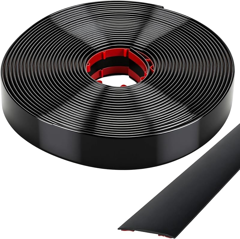 Moldura Lateral Automotiva Pangda Preta Brilhante em PVC – 2,54 cm x 7,62 m