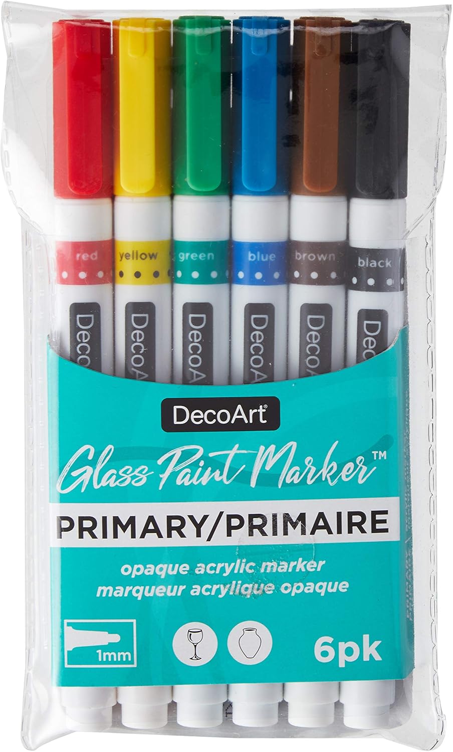 Deco Art GLASS PAINT MARKR ST PRIMARY, usone size