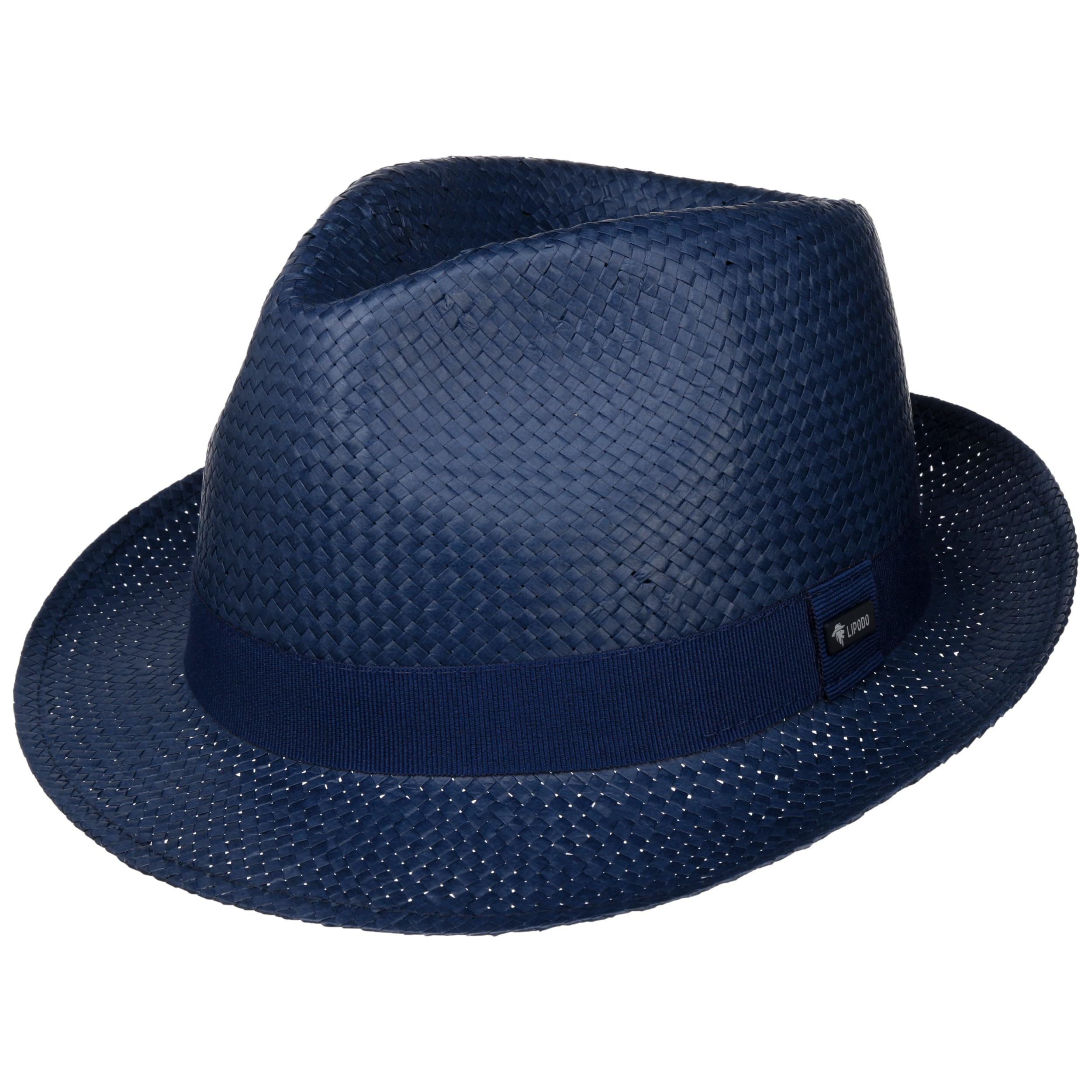 LIPODO Colour City Sombrero Trilby Paja de Papel Banda de grogren Unisex Primavera Verano
