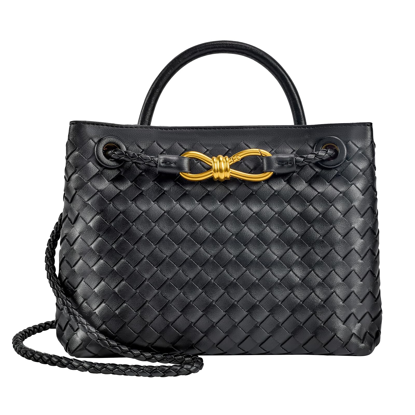 Woven Leather Tote