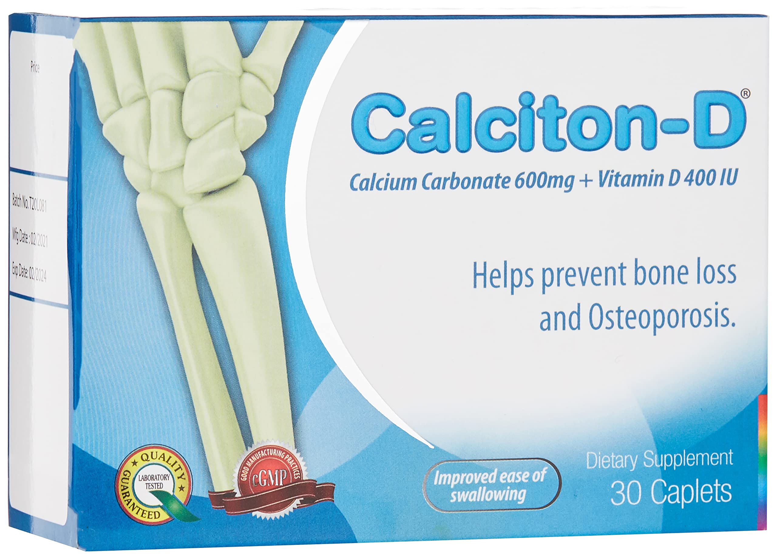 Calciton-D Caplets, 30 Tablets