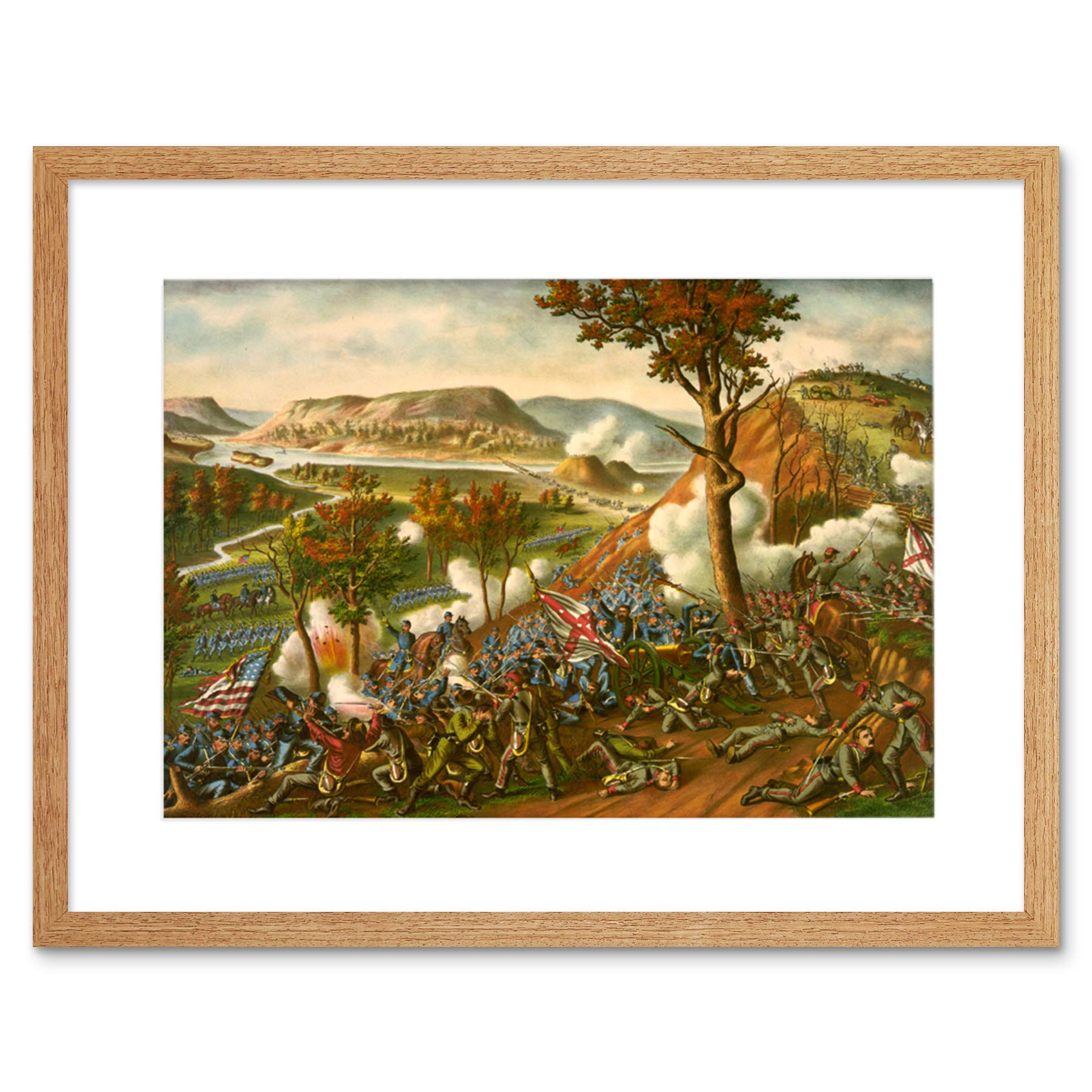 Wee Blue Coo War American Civil Battle Missionary Ridge USA New Framed Wall Art Print