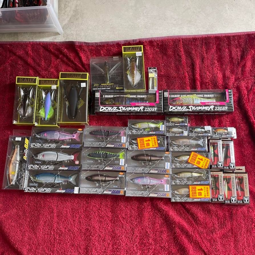 バスフィッシング　ルアー、 ワーム、フック、シンカー等セット売り Amazon.co.jp: バス釣り ルアーワームフックシンカーケース