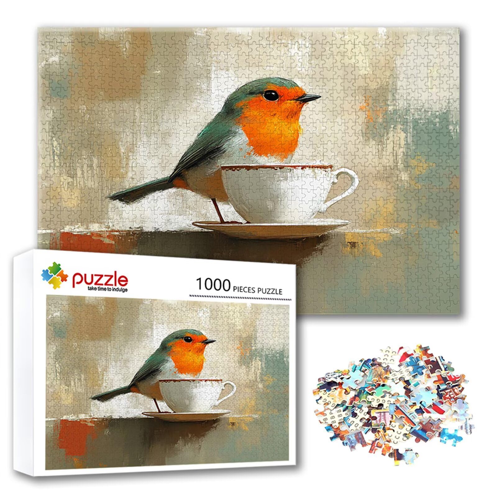 Puzzle ze zwierzętami 3000 sztuk ptak, niemożliwe łamigłówki, drewniane układanki dla dorosłych, gry logiczne dla całej rodziny z redukcją ciśnienia, prezenty dla kobiet Y-7
