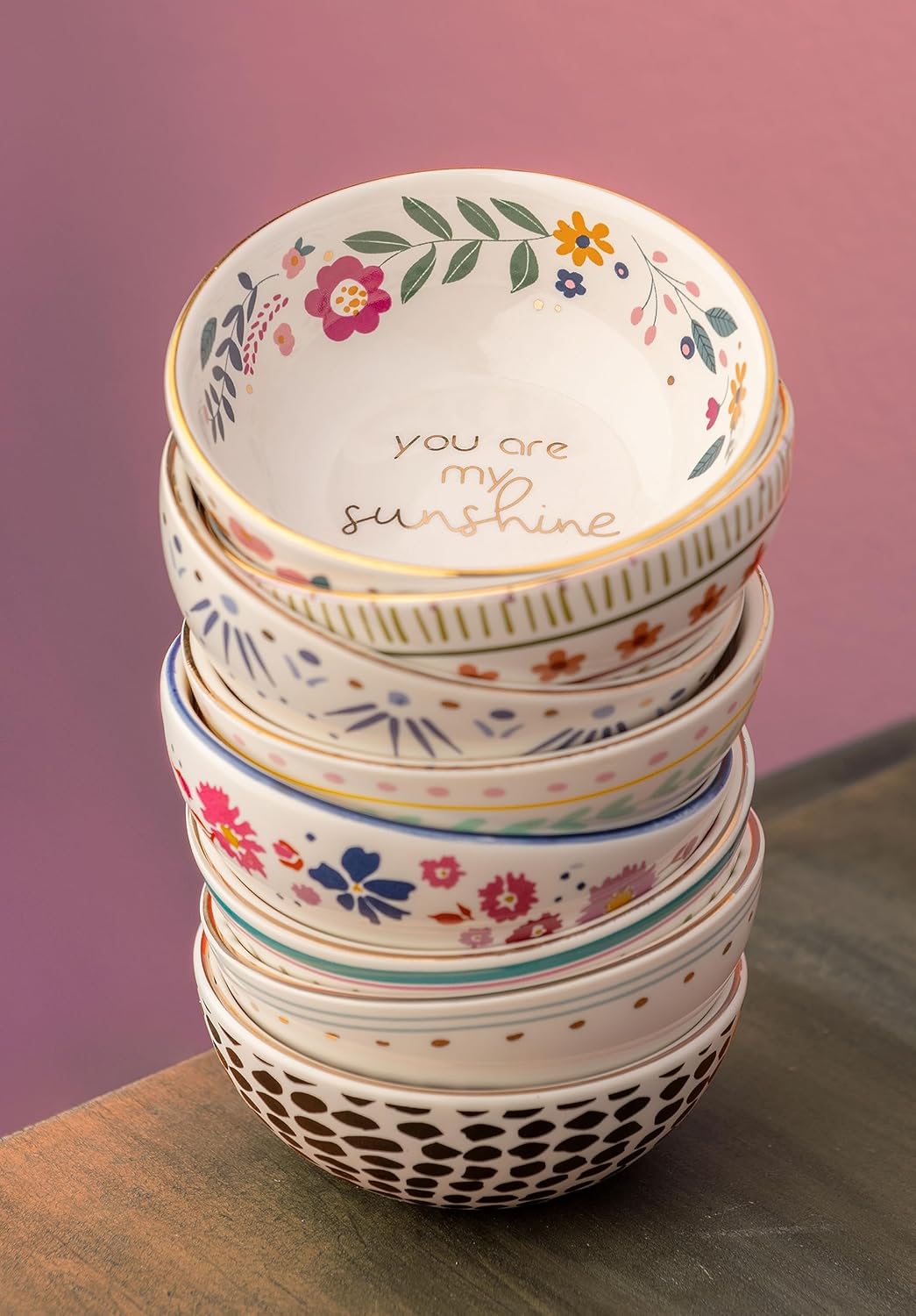 Karma, Colorful Ring Bowl, Colorful Trinket Tray, Decorative Ceramic Trinket Dish, Jewelry Dish Tray for Rings, Mom - Image 4