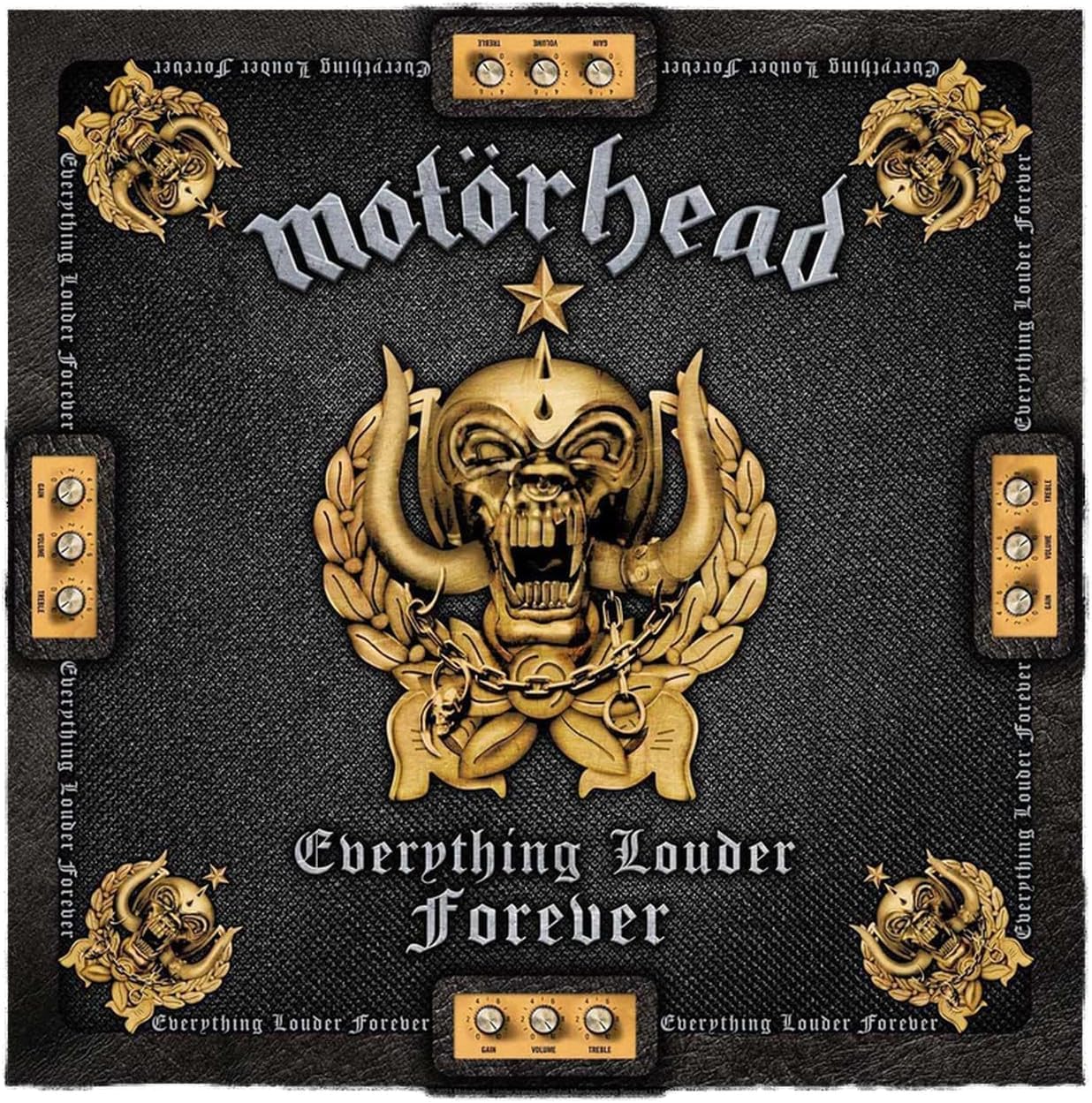 Motorhead Bandana Everything Louder Forever Band Logo Official Black One Size