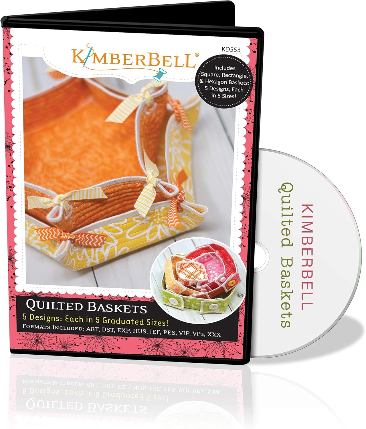 Kimberbell Quilted Baskets Machine Embroidery Design CD