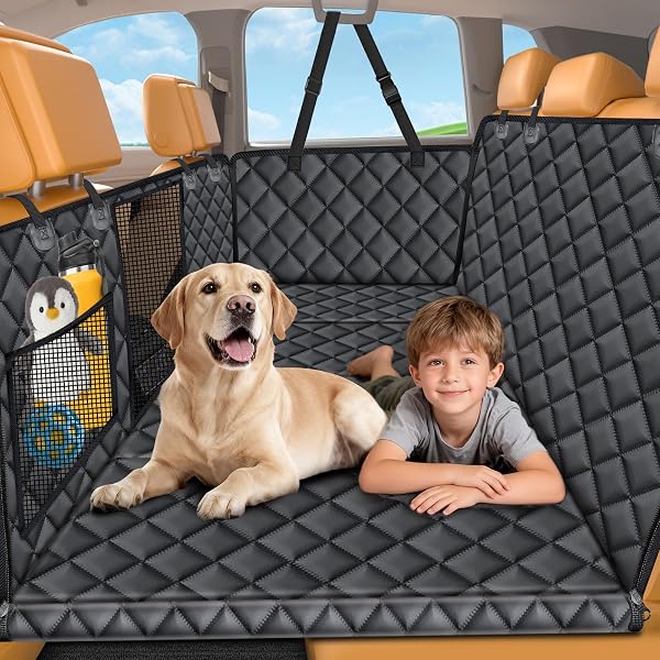 URPOWER Hard Bottom Backseat Extender for Dogs