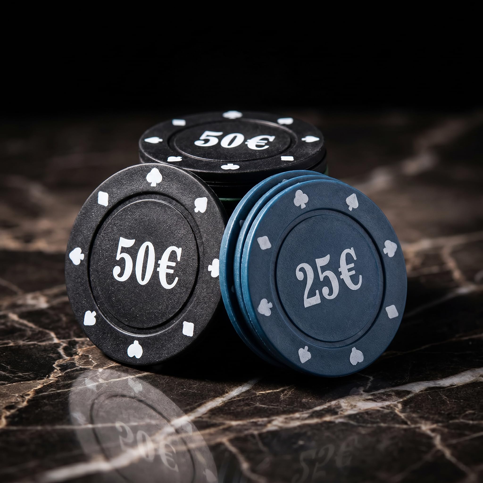 various Set de poker avec 200 jetons et boîte métallique, jeu de poker Texas Holdem avec 2 Decks et bouton Dealer, Kit Poker pour Blackjack, casino et soirées de jeu en famille