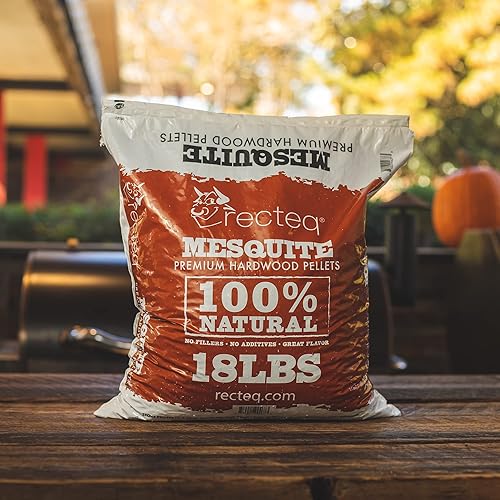Miniatura 3 de recteq Mesquite - Mezcla de pellets de madera dura para cocinar a la parrilla, parrilla para barbacoa, bolsa de 18 libras