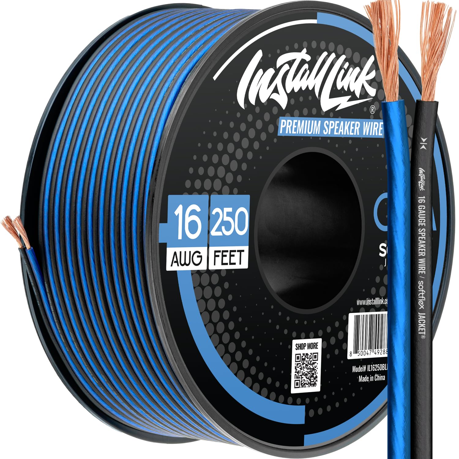 Cable de altavoz calibre 16 AWG CCA para solucionar problemas de conexión y distorsión 8