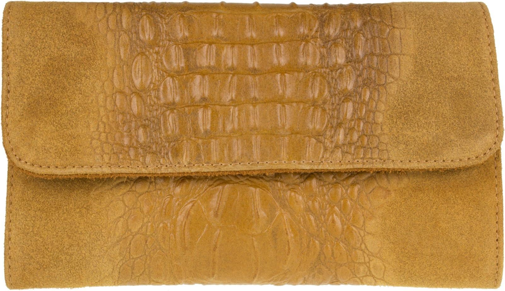 Girly HandbagsWomens Crocodile Print Suede Leather Clutch Bag Italian Party Crossbody Messenger Shoulder Bag