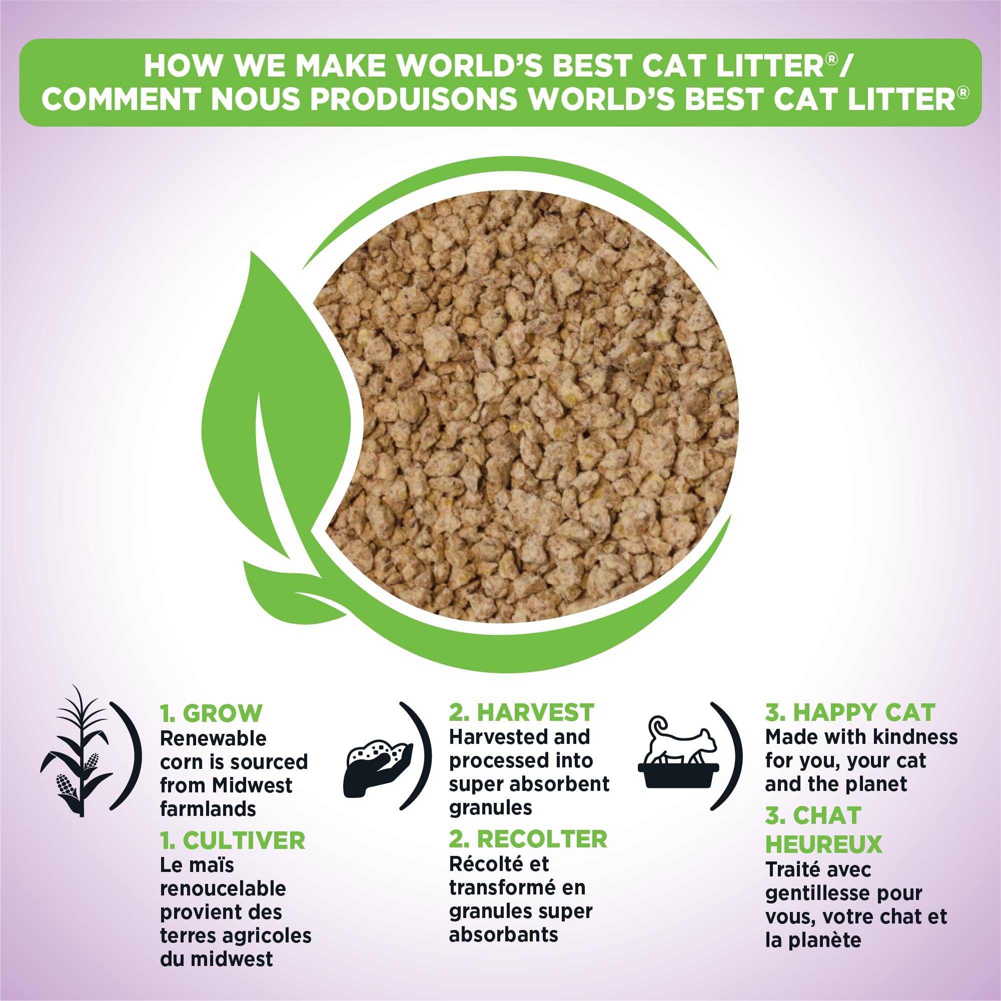 Worlds Best Cat Litter, Arena/Lavanda, 12.7kg