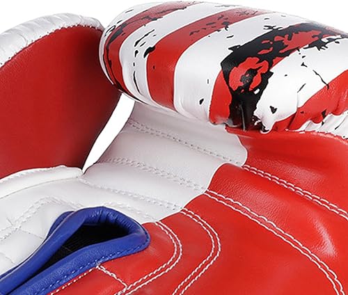 Miniatura 6 de Guantes de boxeo para hombres y mujeres  Guantes de boxeo con cordones para entrenamiento, kickboxing, MMA y Muay Thai  Cuero  Estados Unidos  16 oz