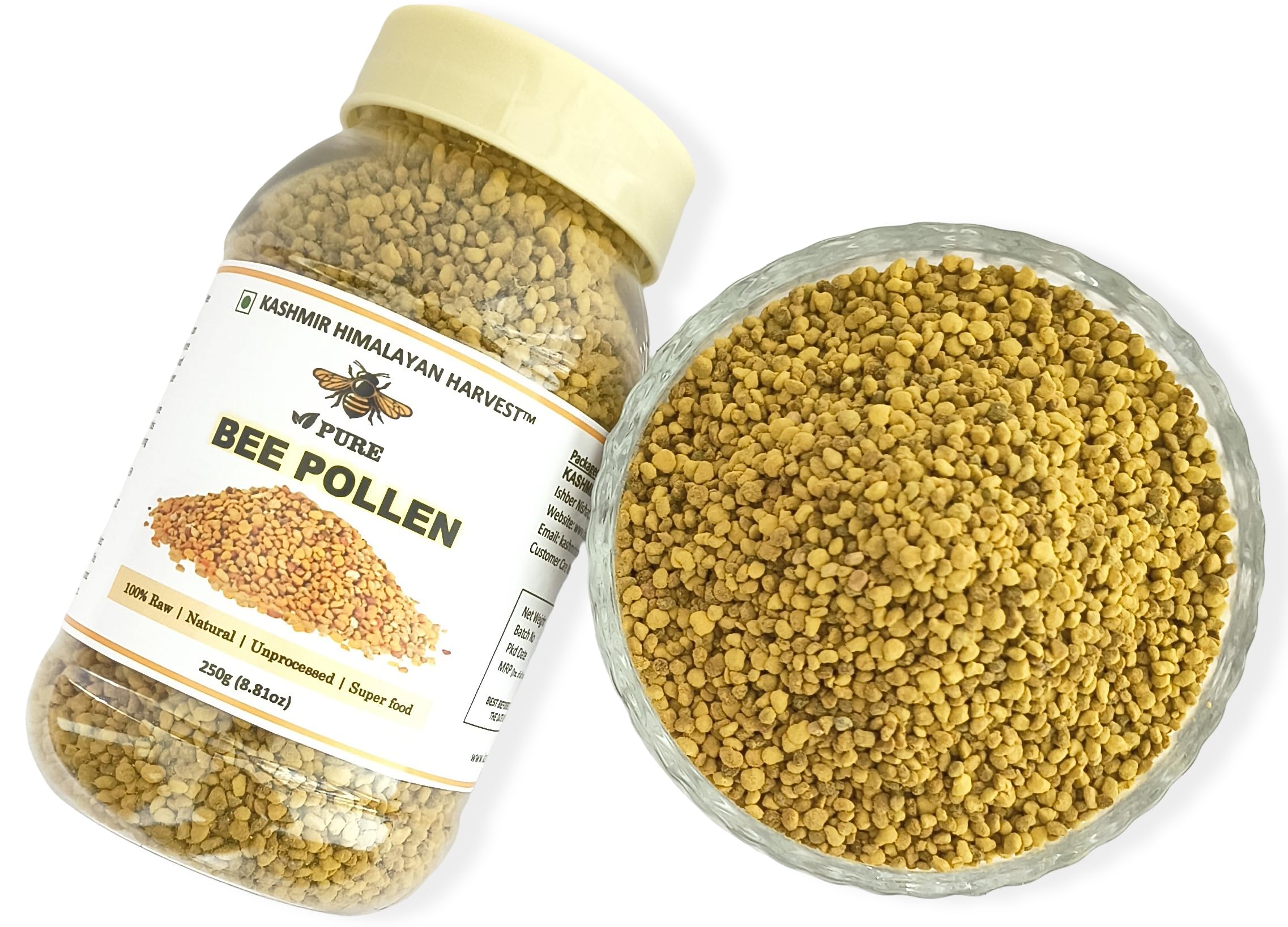 Kashmir Himalayan Harvest Bee Pollen Granules-250g | Raw & Unprocessed | Pure Bee Pollen | No Added Sugar | Superfood | Anti-Oxidant | Natural | Organic — Amazon image 5