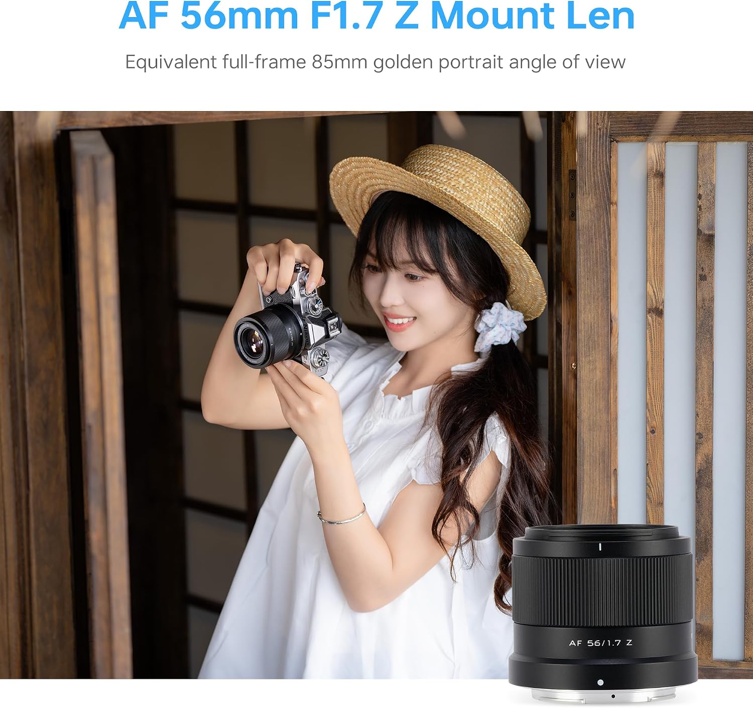 Viltrox AF 56mm F1.7 APS-C Lens Z-Mount Camera Lens for Nikon | Mirrorless Camera Z30 Z50 Z5 Z6 Z6II Z7 Z7II Z8 Z9 ZF ZFC