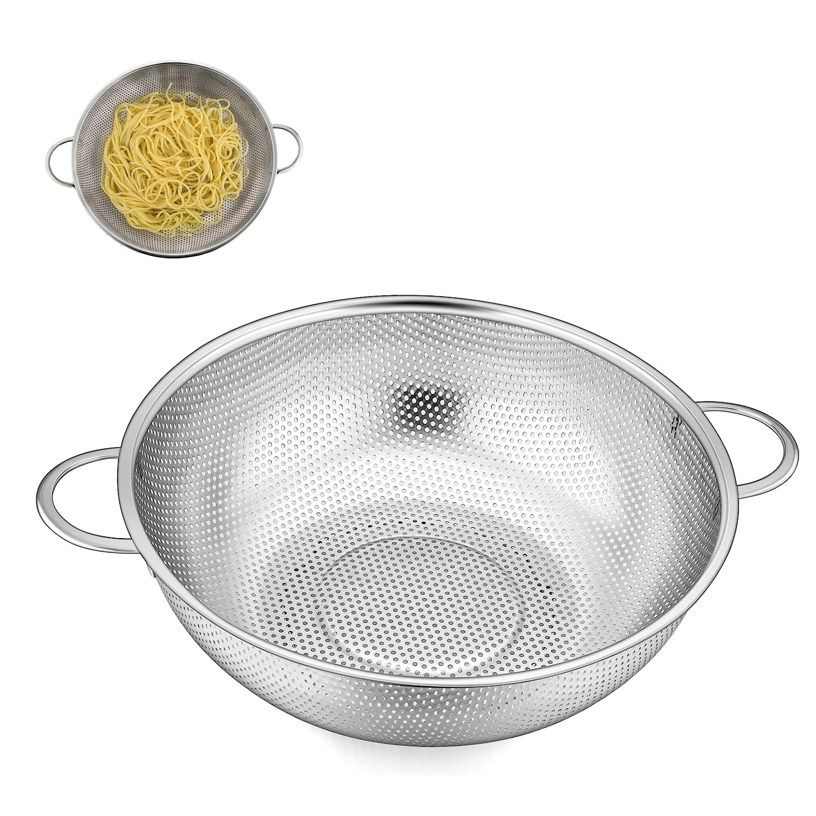 Scolapasta In Silicone Alimentare ZAIGON – Pieghevole, Resistente Al Calore, BPA Free, Lavabile In Lavastoviglie