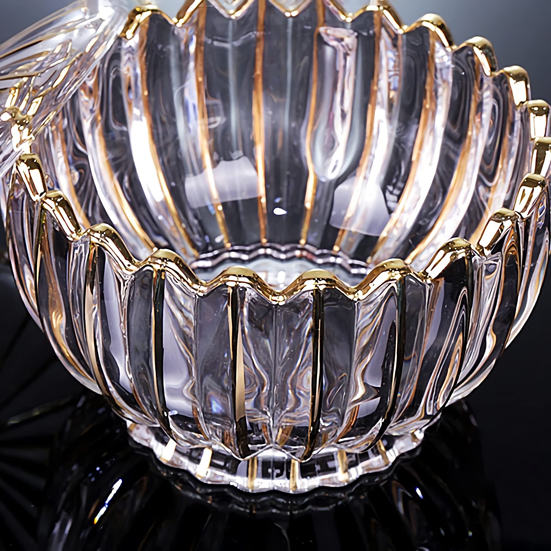 Sucrier avec couvercle sucrier sucrier en cristal transparent avec couvercle, boîte à sucre en verre épaissi, distributeur de sucre pot de bonbons pot d'assaisonnement avec couvercle