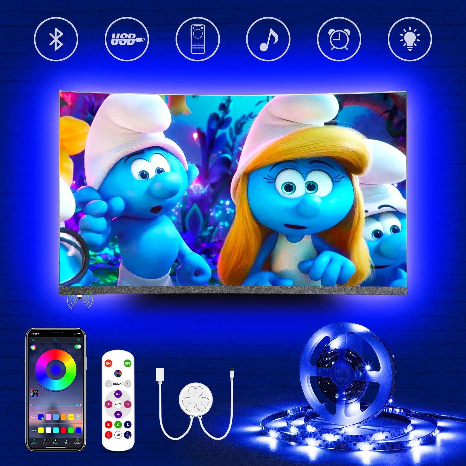 Bluetooth TV Backlight Sync with Music