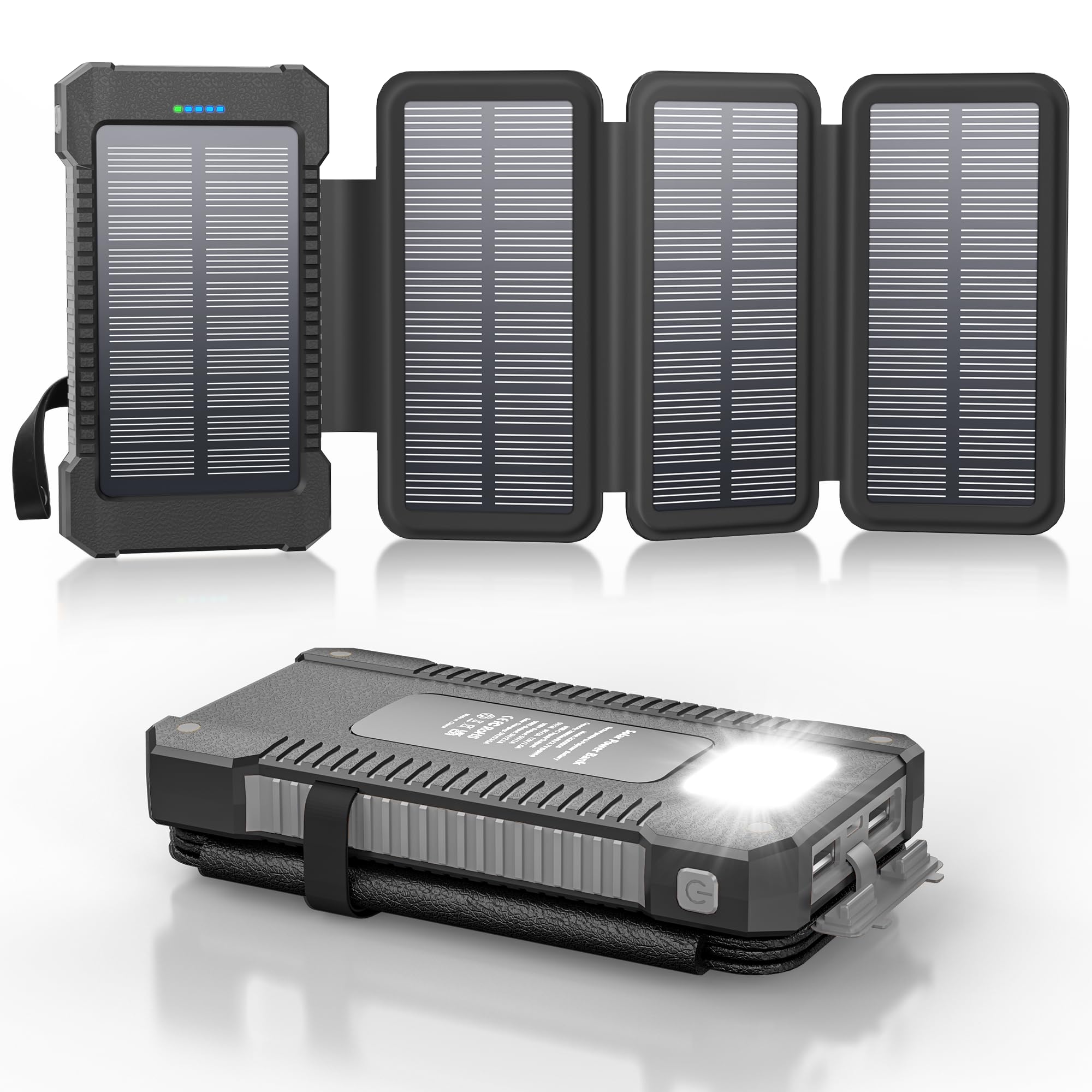 Amazon | Mvpkings ソーラーモバイルバッテリー 38800mAh