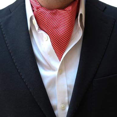 Pañuelo de algodón de seda para hombre Cravat Ascot de lujo – Bufanda  reversible con estampado jacquard Paisley: Amazon.es: Ropa