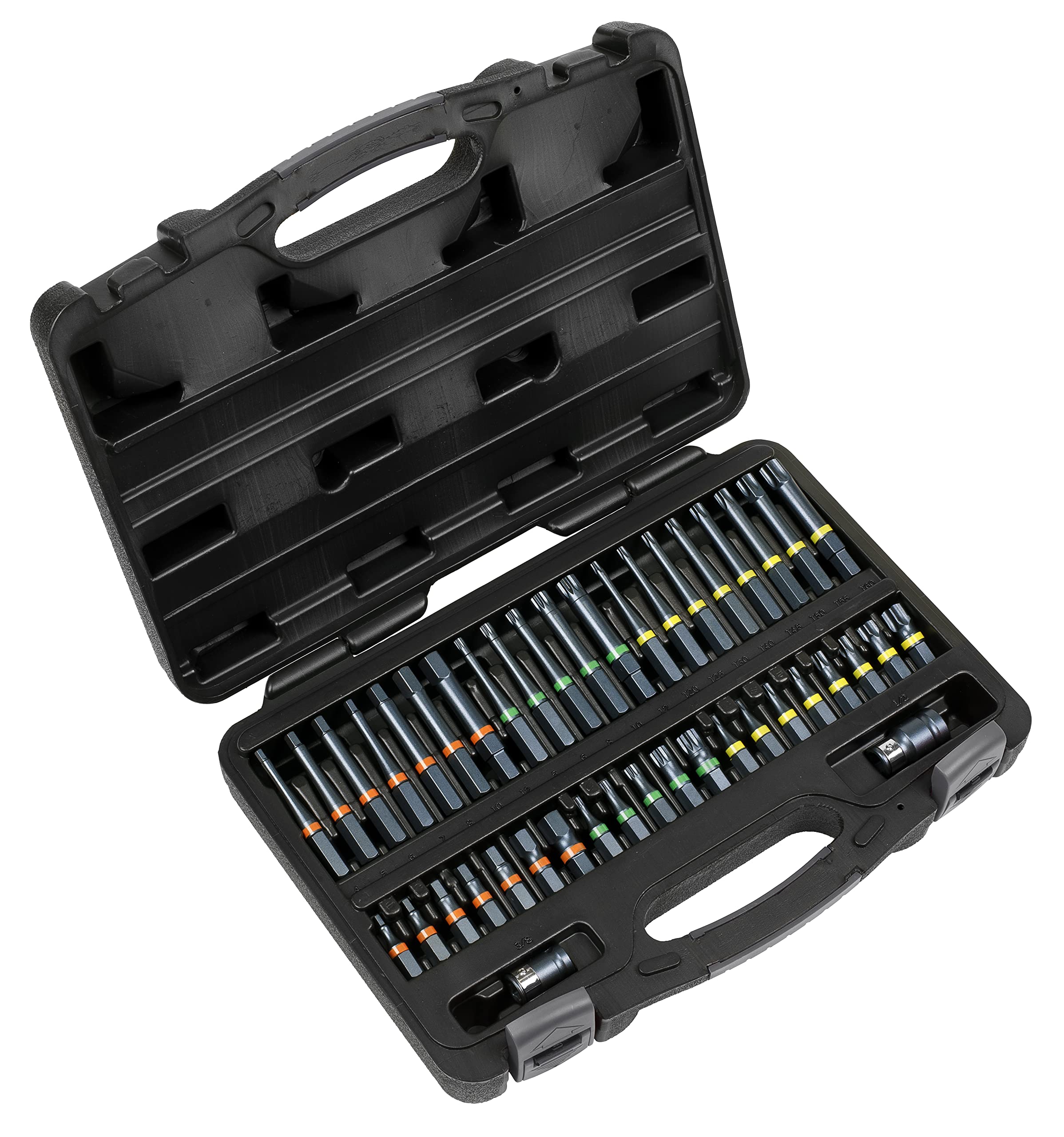 Sealey AK21901 TRX-Star*/Hex/Spline Bit Set Impact 42pc 3/8 & 1/2Sq Drive